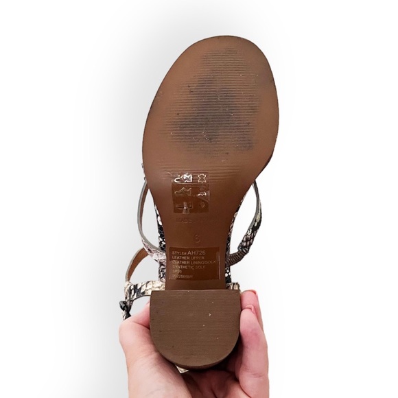 Madewell The Edie Sandal in Snake Embossed Leather - Picture 6 of 8